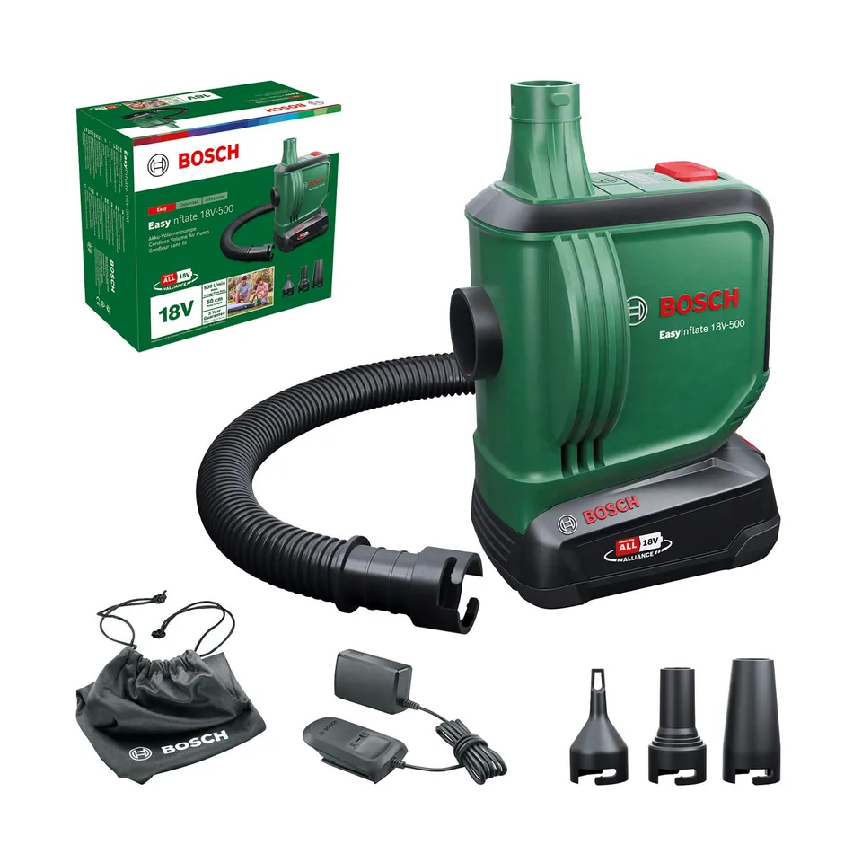 Bosch EasyInflate 18V-500 pompa aria batteria 2,0 Ah