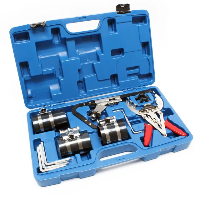 Wiltec Pinze per Fasce Elastiche Pistoni 50-100 mm con Valigetta