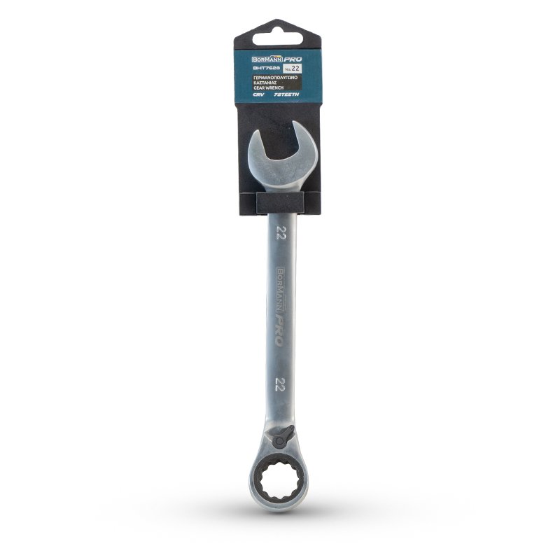 Bormann chiave combinata cricchetto 22mm reversibile Cr-V
