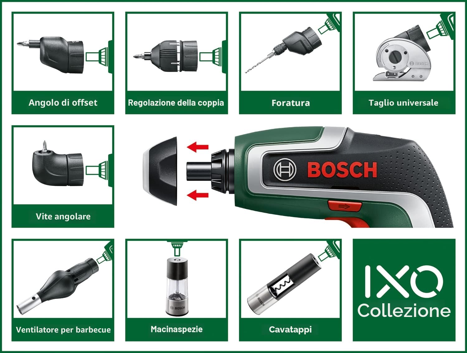 Bosch IXO 7 cacciavite batteria 3,6V set Esclusivo angolare