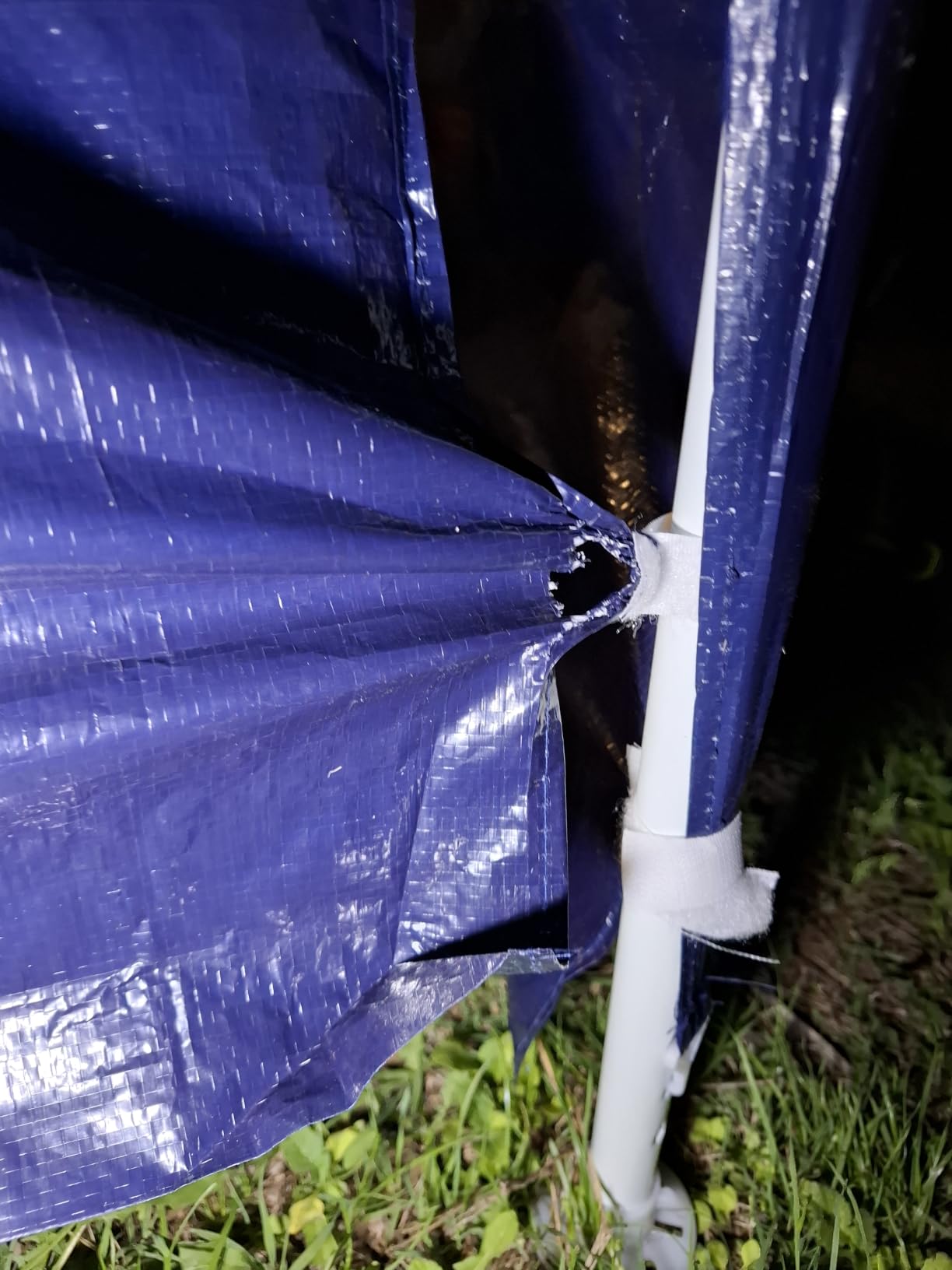 Wiltec Gazebo Blu 3x3m con Pareti Laterali Protezione UV50+