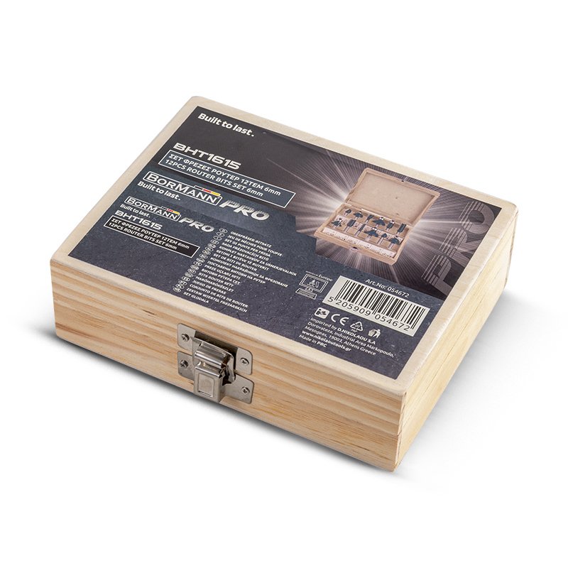 Bormann set frese per fresatrice 6mm 12 pezzi