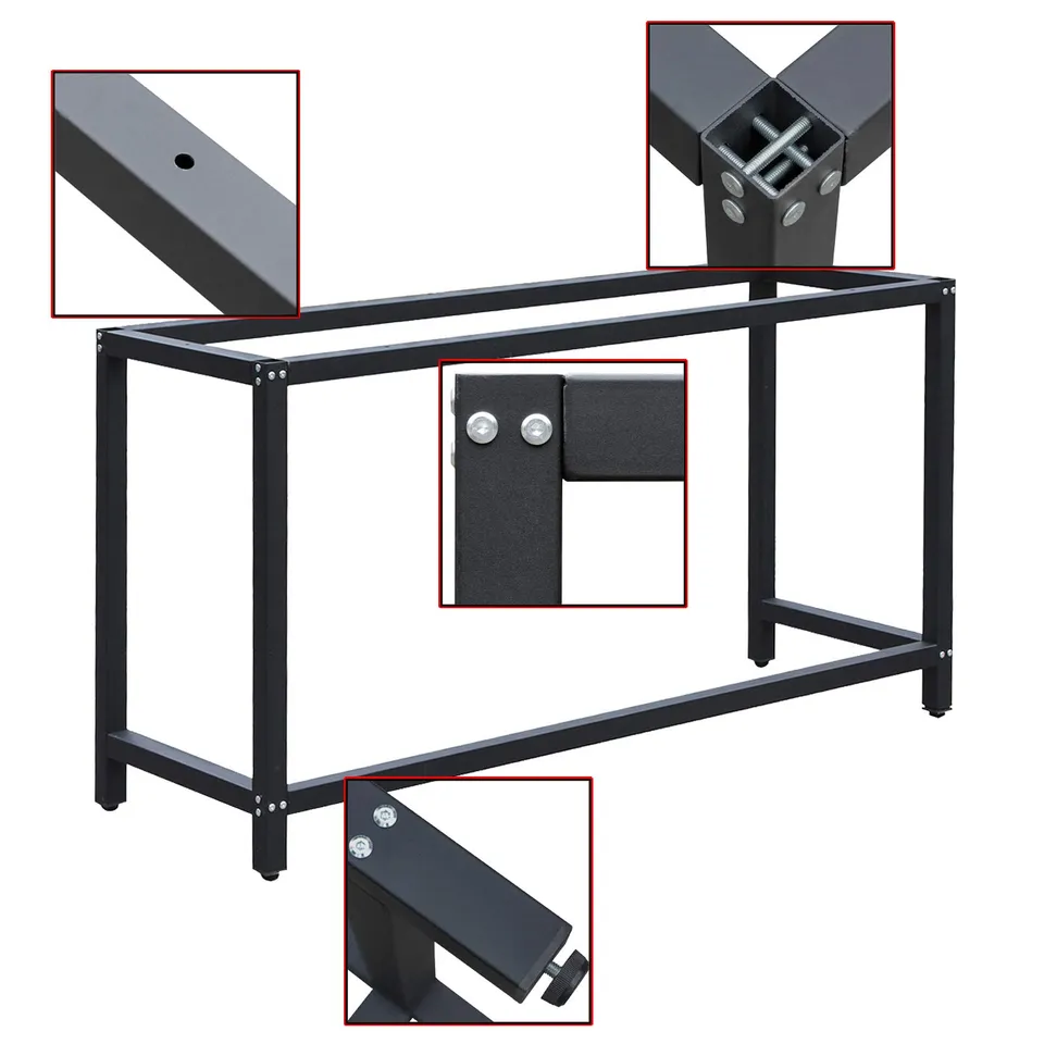 Wiltec Telaio Banco Lavoro Acciaio 150x50x80 cm