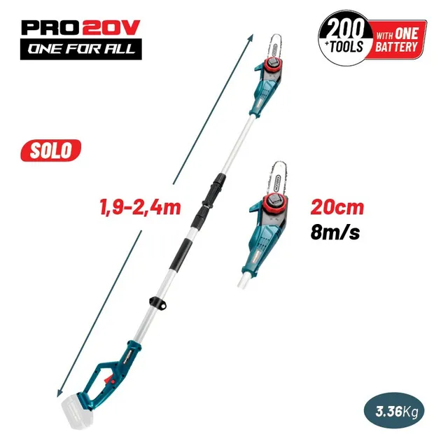 Bormann Pro Potatore Telescopico 20V Solo Corpo