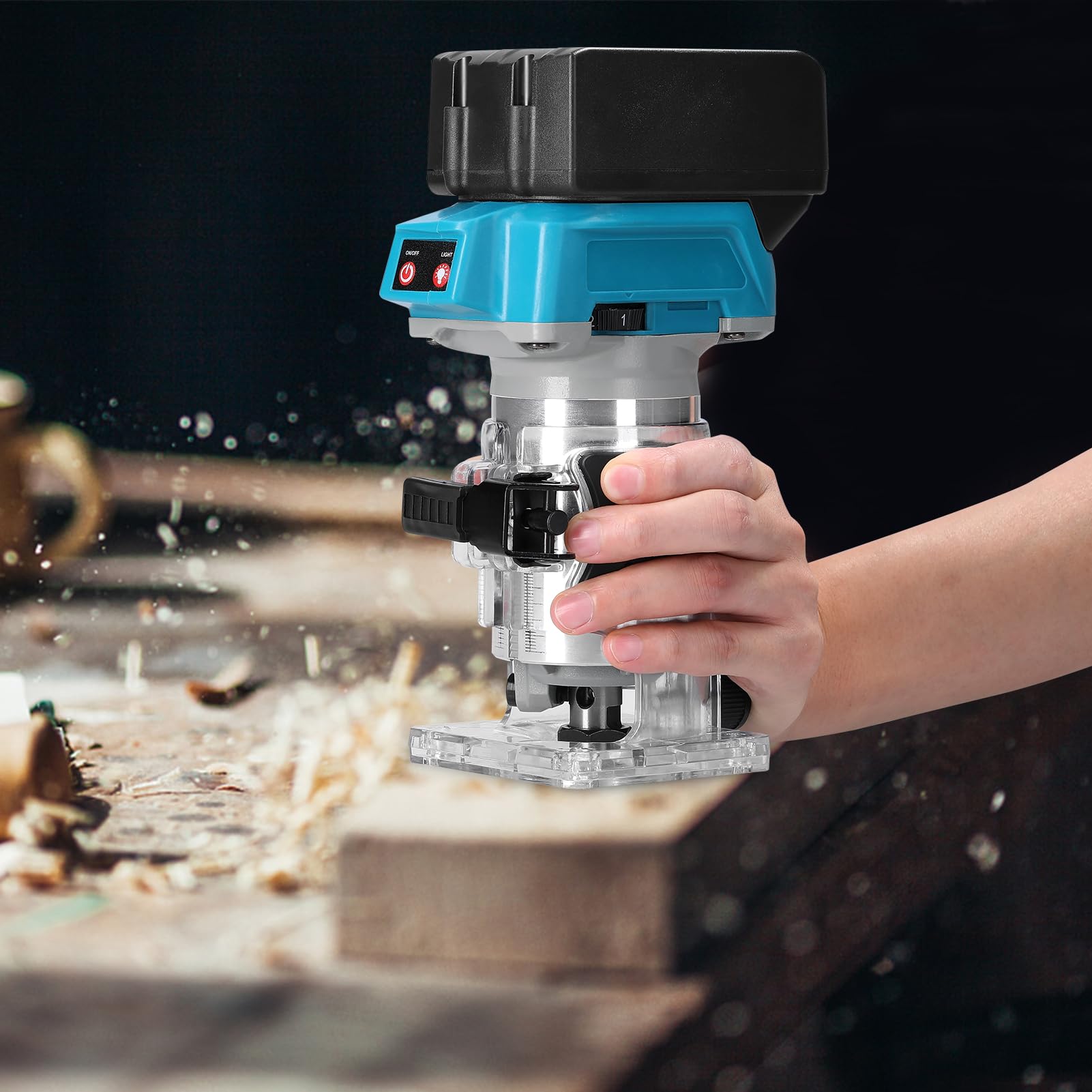 Weytoll Fresa Superiore a Una Mano Rifilatrice 6,35 mm 21V