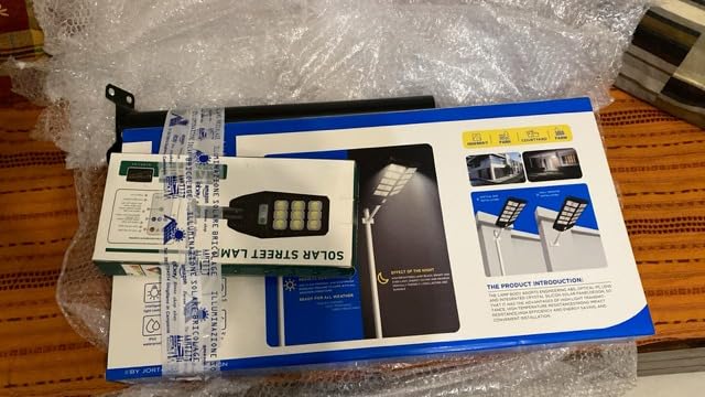 DE ROSA SHOP Lampione LED Solare 1000W 6500K Bianco Freddo IP65