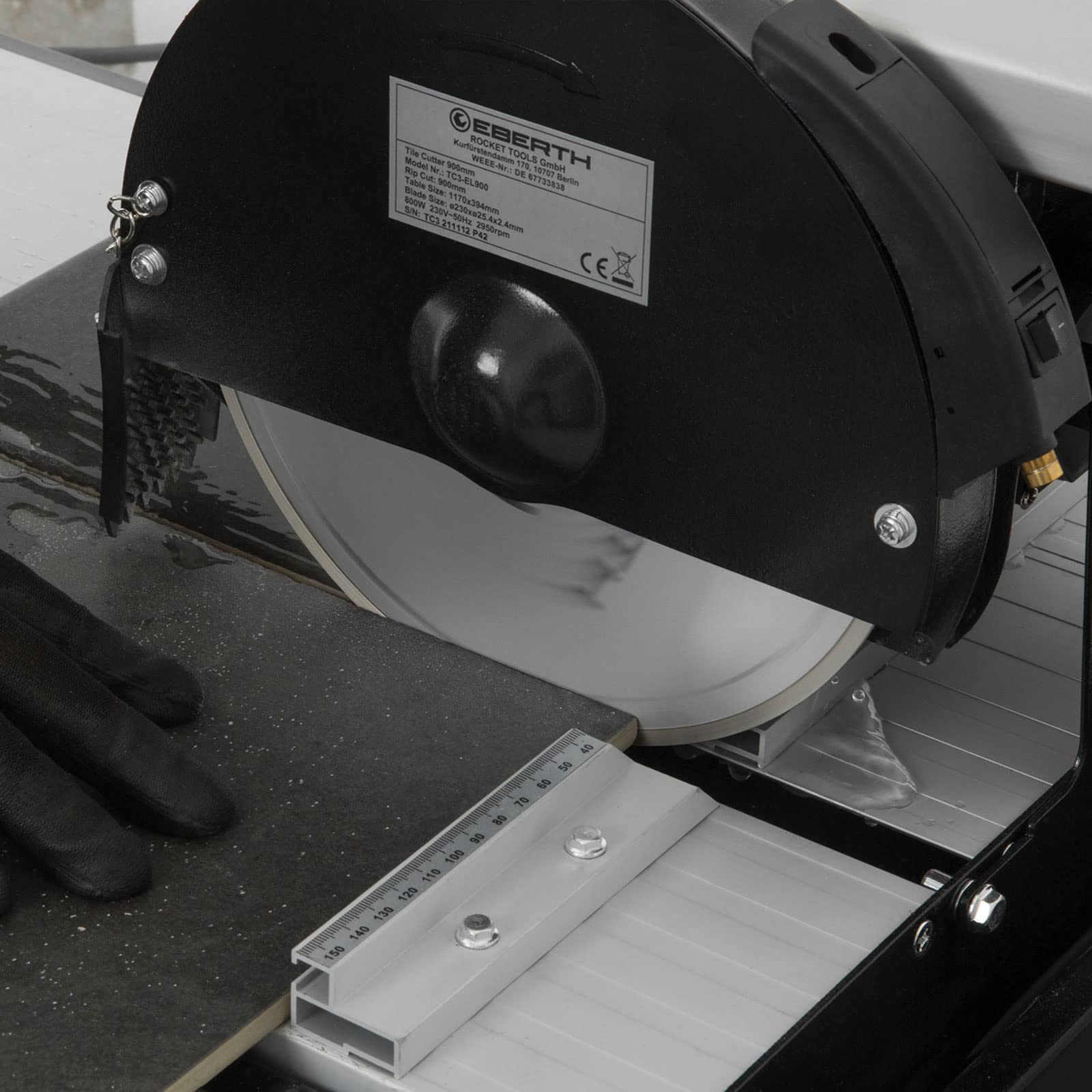 EBERTH Tagliapiastrelle Elettrico 800W Disco 230mm Taglio 900mm