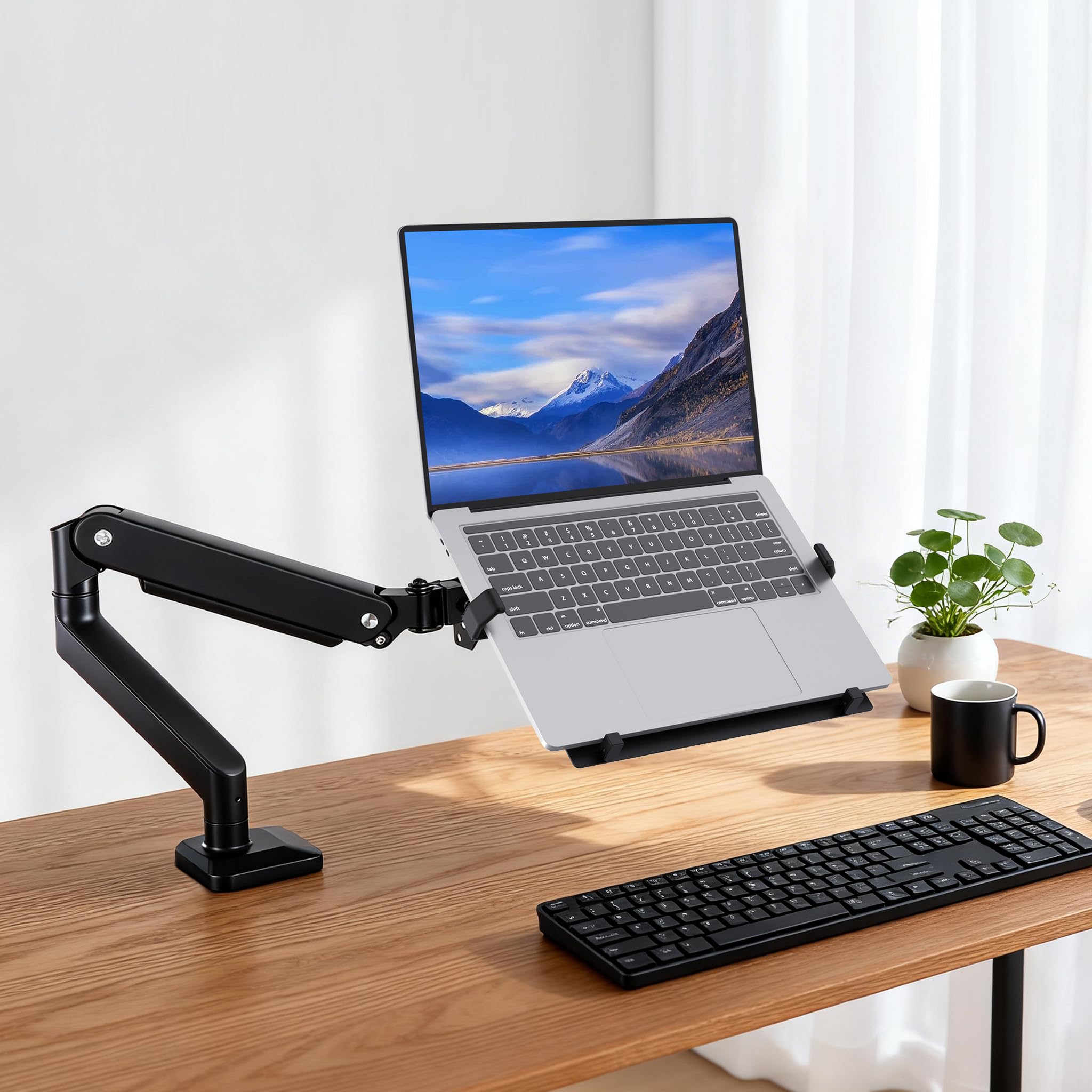 Wiltec Supporto Laptop Braccio VESA Acciaio Antiscivolo