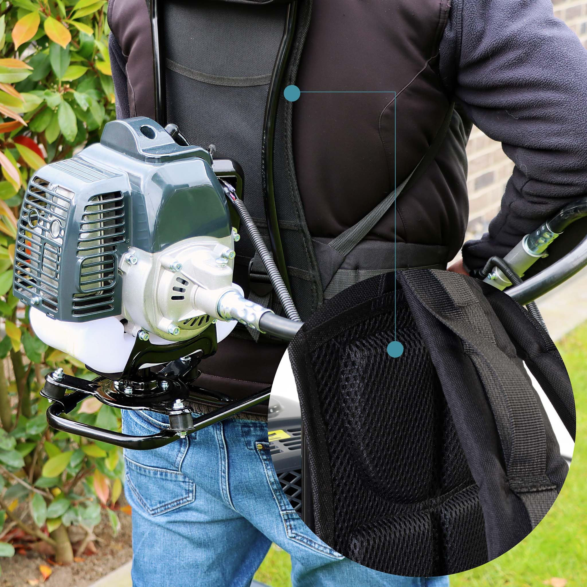 Wiltec Attrezzo Multifunzione 4in1 0,9 kW Motore 4 Tempi 31cc