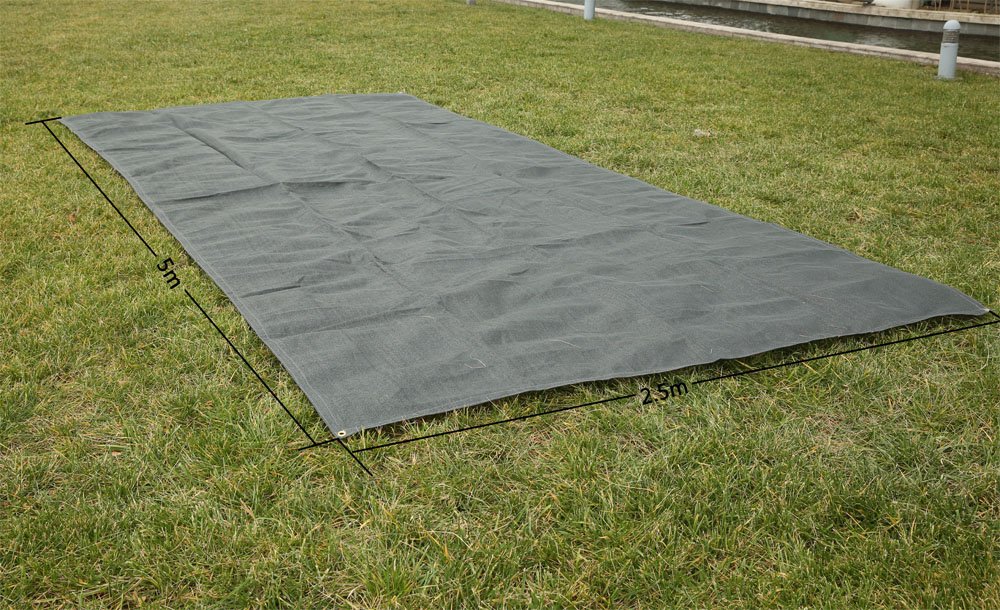 Wiltec Tappeto Esterno Tenda 500x250cm HDPE Traspirante