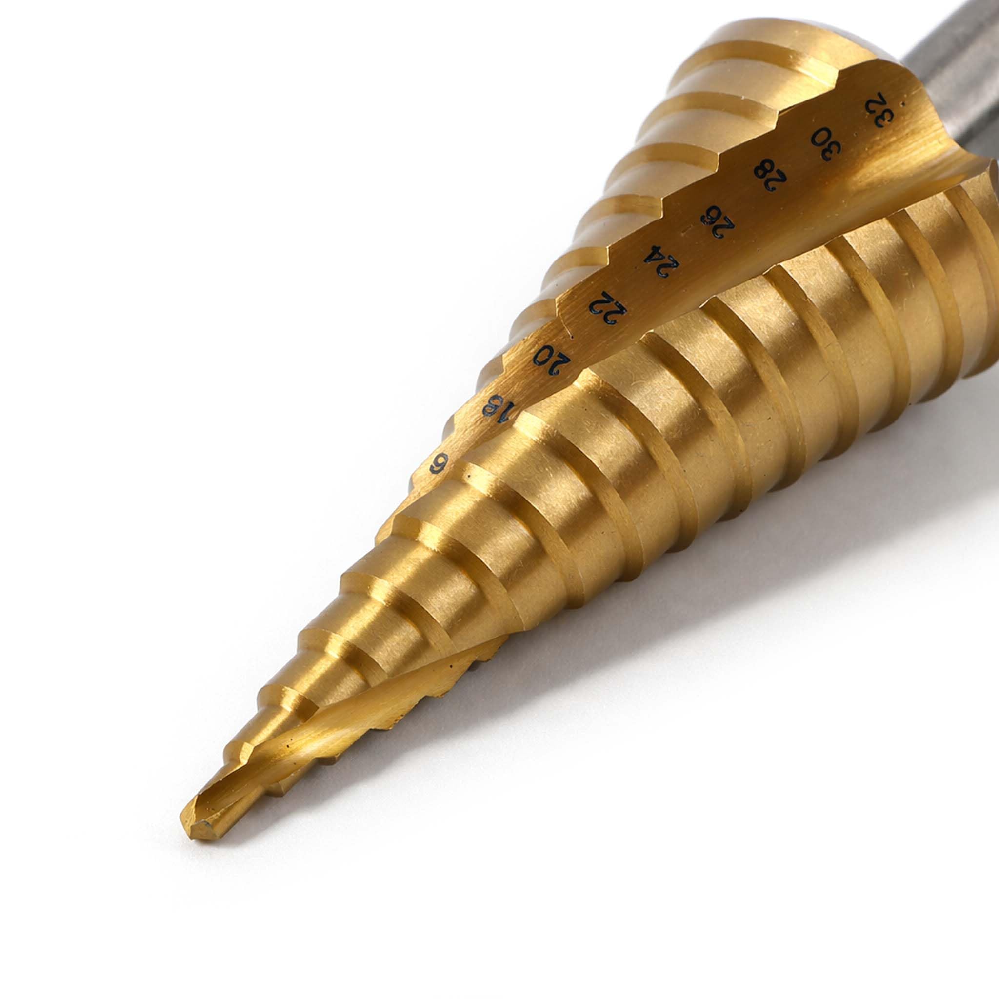 Wiltec Punta Conica a Gradini HSS 4-32mm Spirale