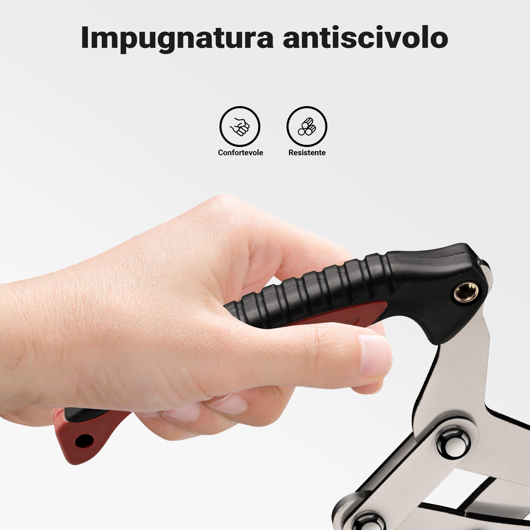 Wiltec Pinze per Legna 44 cm Acciaio fino a 100 kg Ø 30 cm