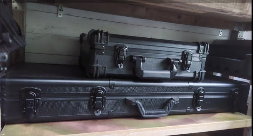 Wiltec Valigetta Pistola Rigida 84 cm 4 Serrature Nera