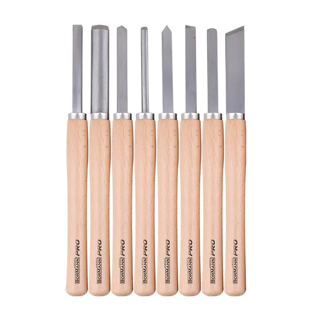 Bormann Set 8 Sgorbie Tornitura Legno 350 mm