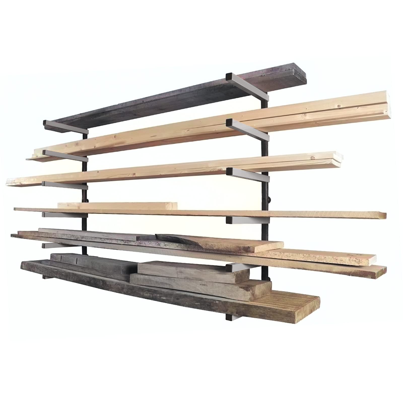 XPOtool scaffale sbalzo 6 piani metallo 300 kg parete