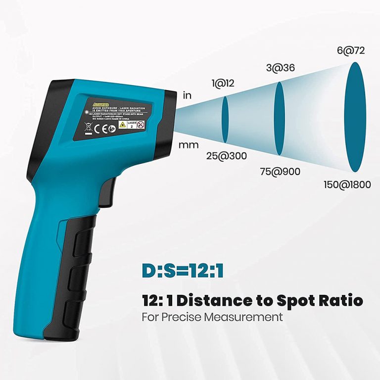 Tilswall Termometro Infrarossi Laser -50°C 600°C a Pistola