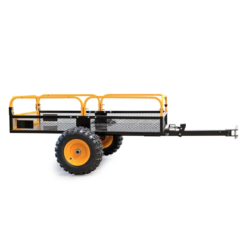 Wiltec rimorchio trattorino 450 kg 210x120x70 ribaltabile