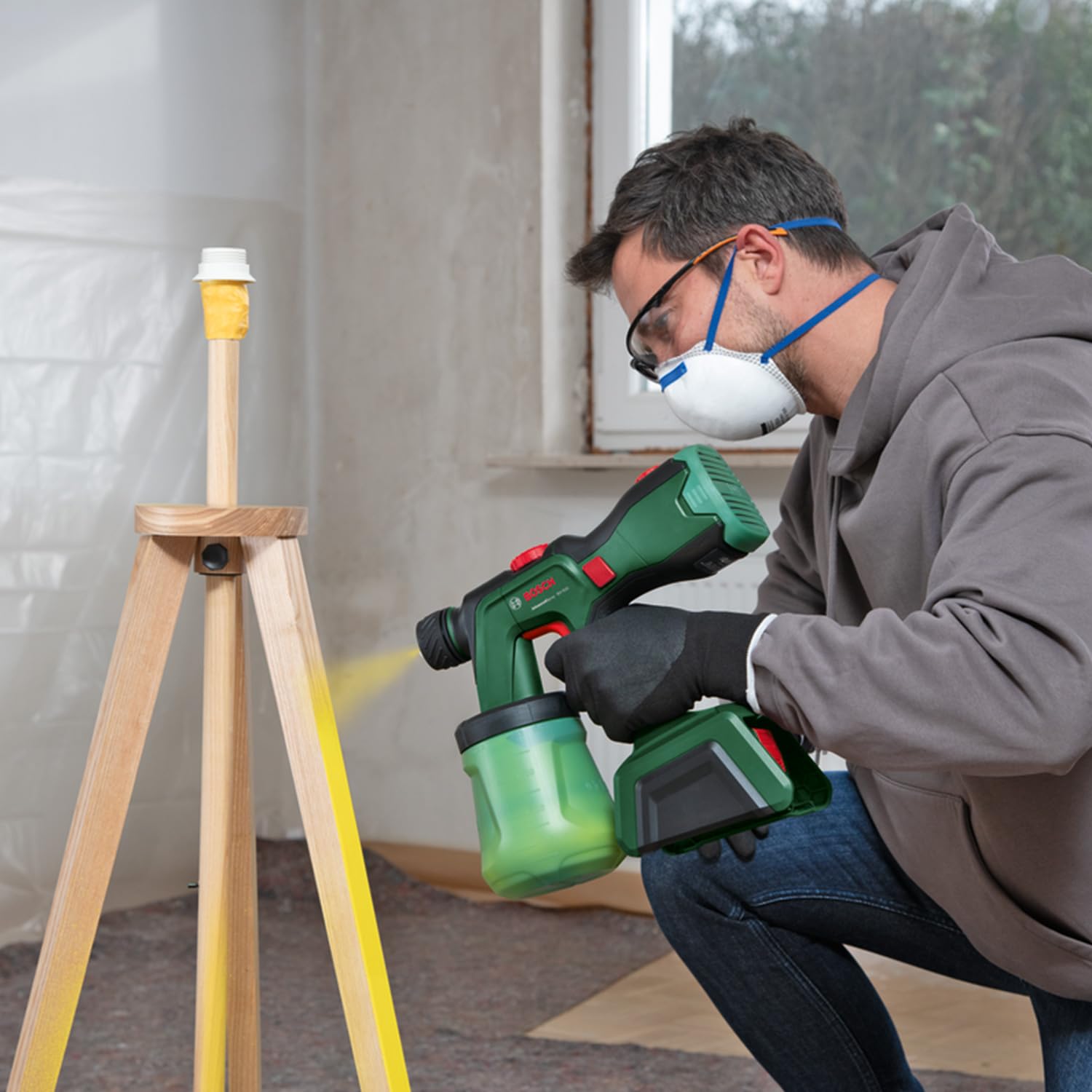 Bosch AdvancedSpray 18V-500 pistola vernice batteria 4Ah