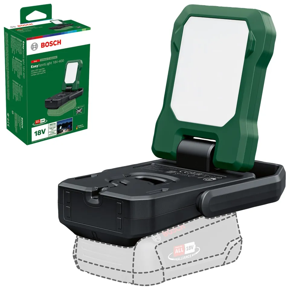 Bosch EasySpotLight 18V-400 Lampada 400 Lumen Senza Batteria