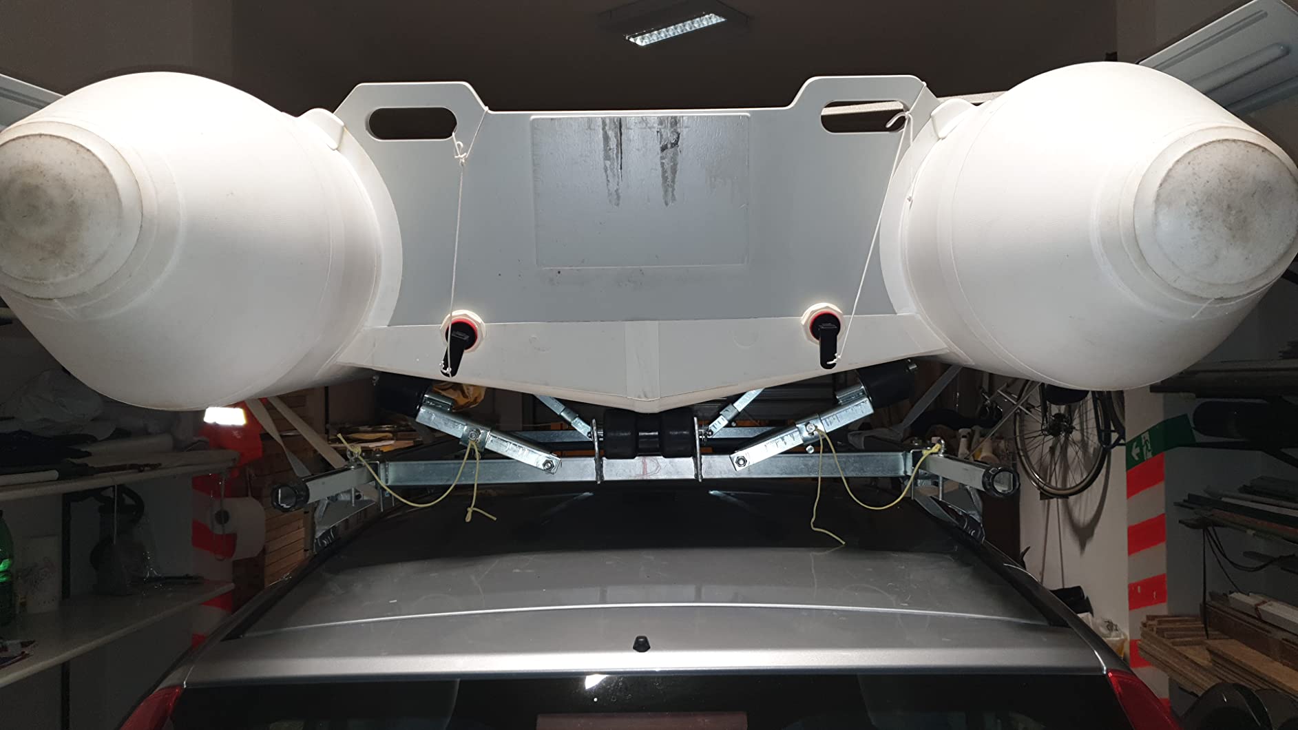 Wiltec Rulli 111 cm carrello barca staffa fino 800 kg