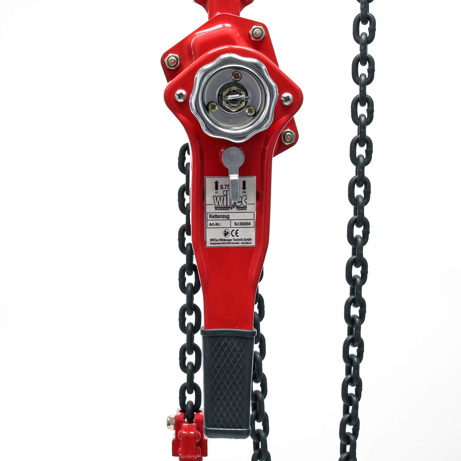 Wiltec paranco a catena manuale 1500 kg 1,5 m