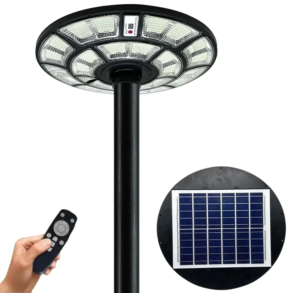 DE ROSA SHOP UFO 1200W Lampione Solare LED Esterno IP67