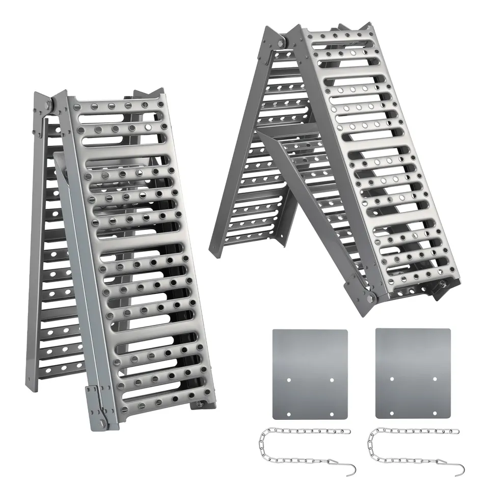 XPOtool Rampe di Carico Pieghevoli 197 cm Acciaio 340 kg 2 Pezzi