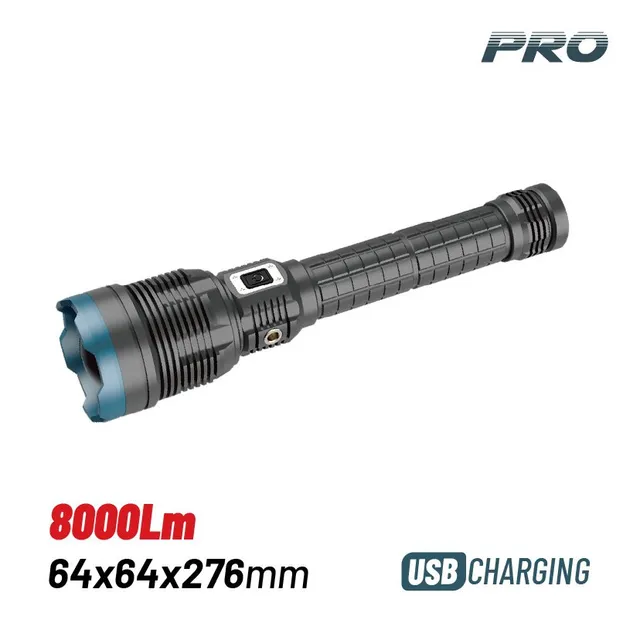 Bormann Pro torcia led ricaricabile 8000 lumen COB focus