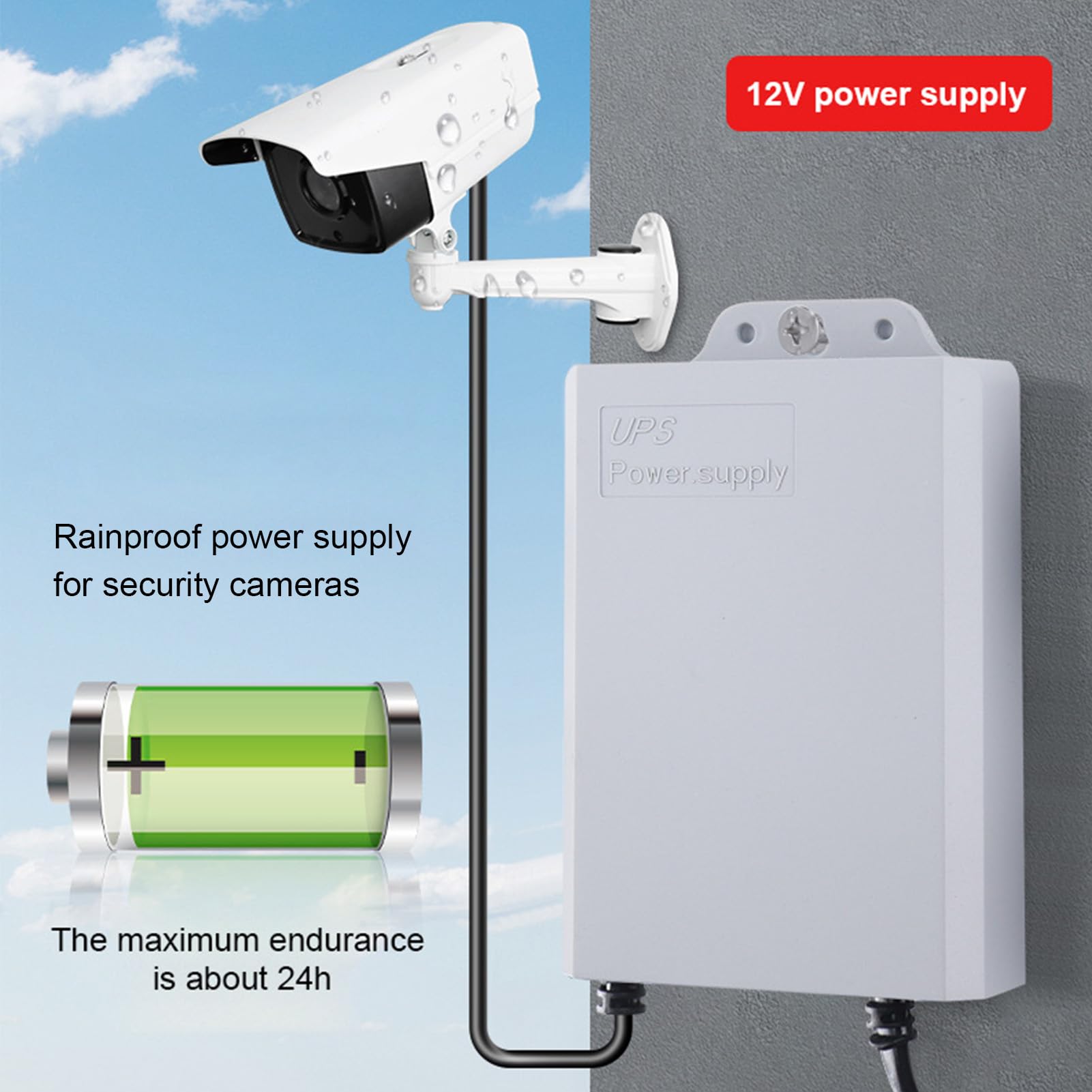 Weytoll Mini UPS 12V 2A gruppo continuità 5400mAh router
