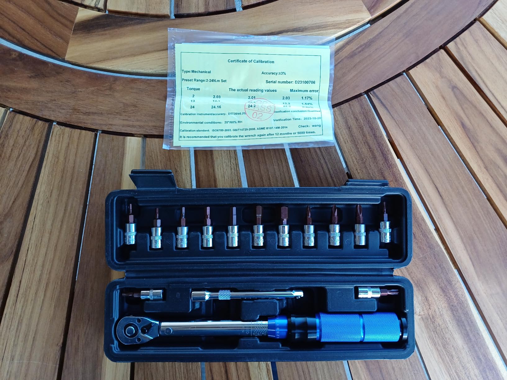 Weytoll Chiave Dinamometrica 1/4" 2-24 Nm Set 16 Pezzi