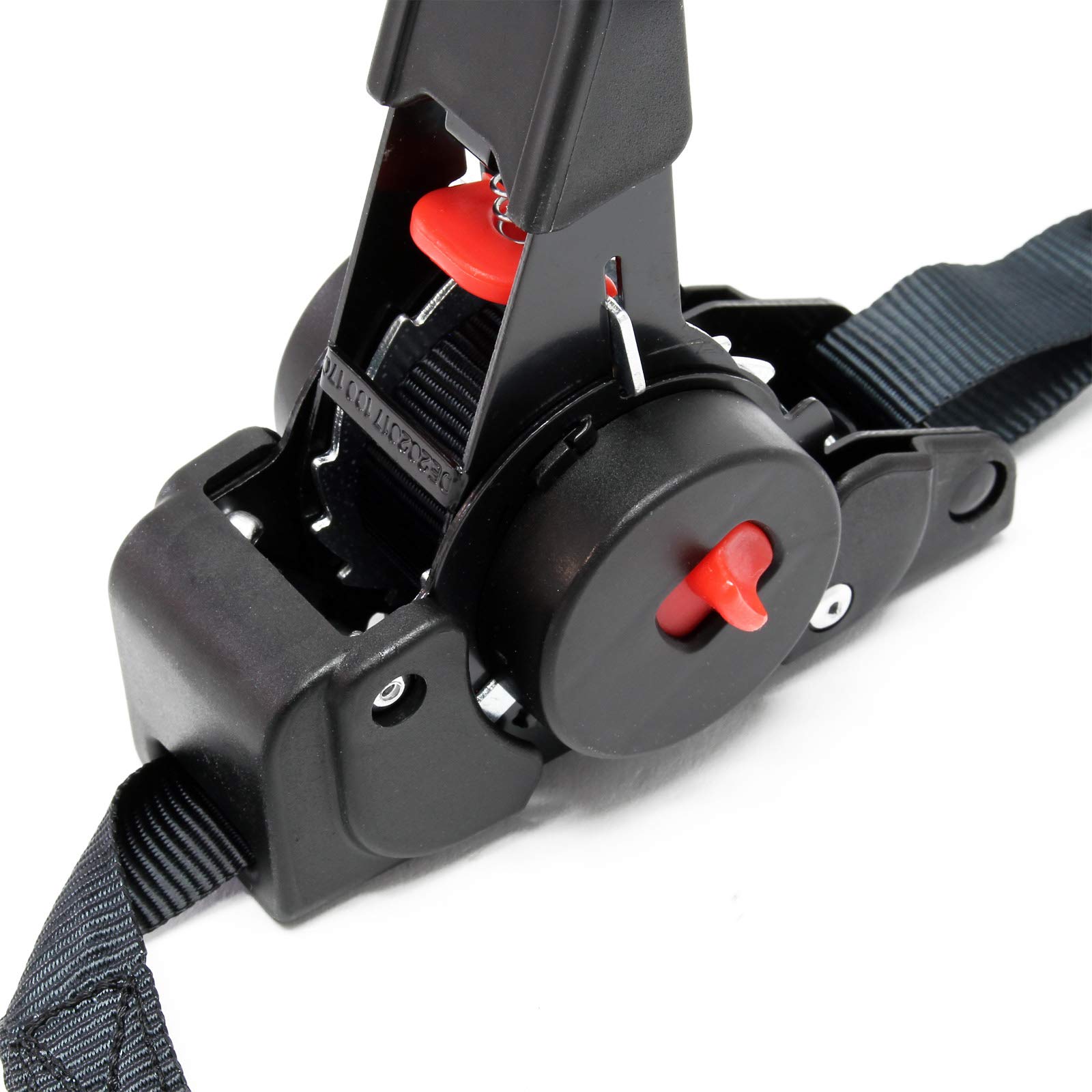 Wiltec Cinghia Ancoraggio Cricchetto 100 daN 2m PES 2 Pezzi Autoavvolgente