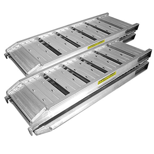 Wiltec rampe carico pieghevoli alluminio 182cm 400kg