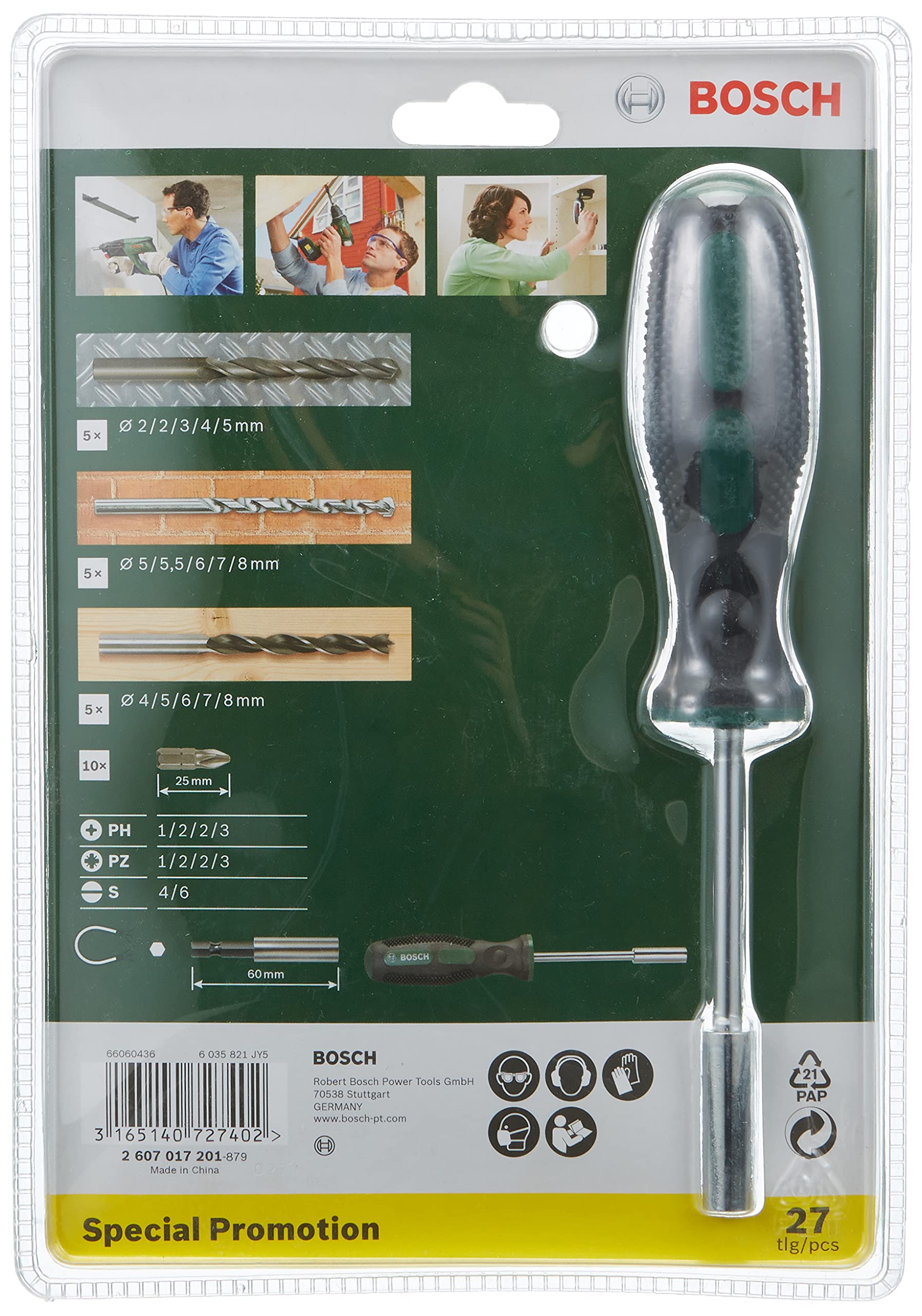 Bosch 2607017201 Set Inserti Avvitamento Pick & Click