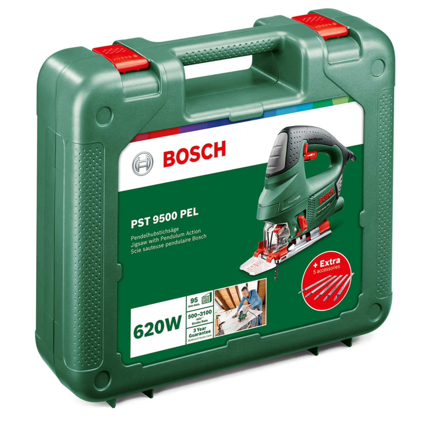 Bosch PST 9500 Seghetto Alternativo 620 W 90 mm