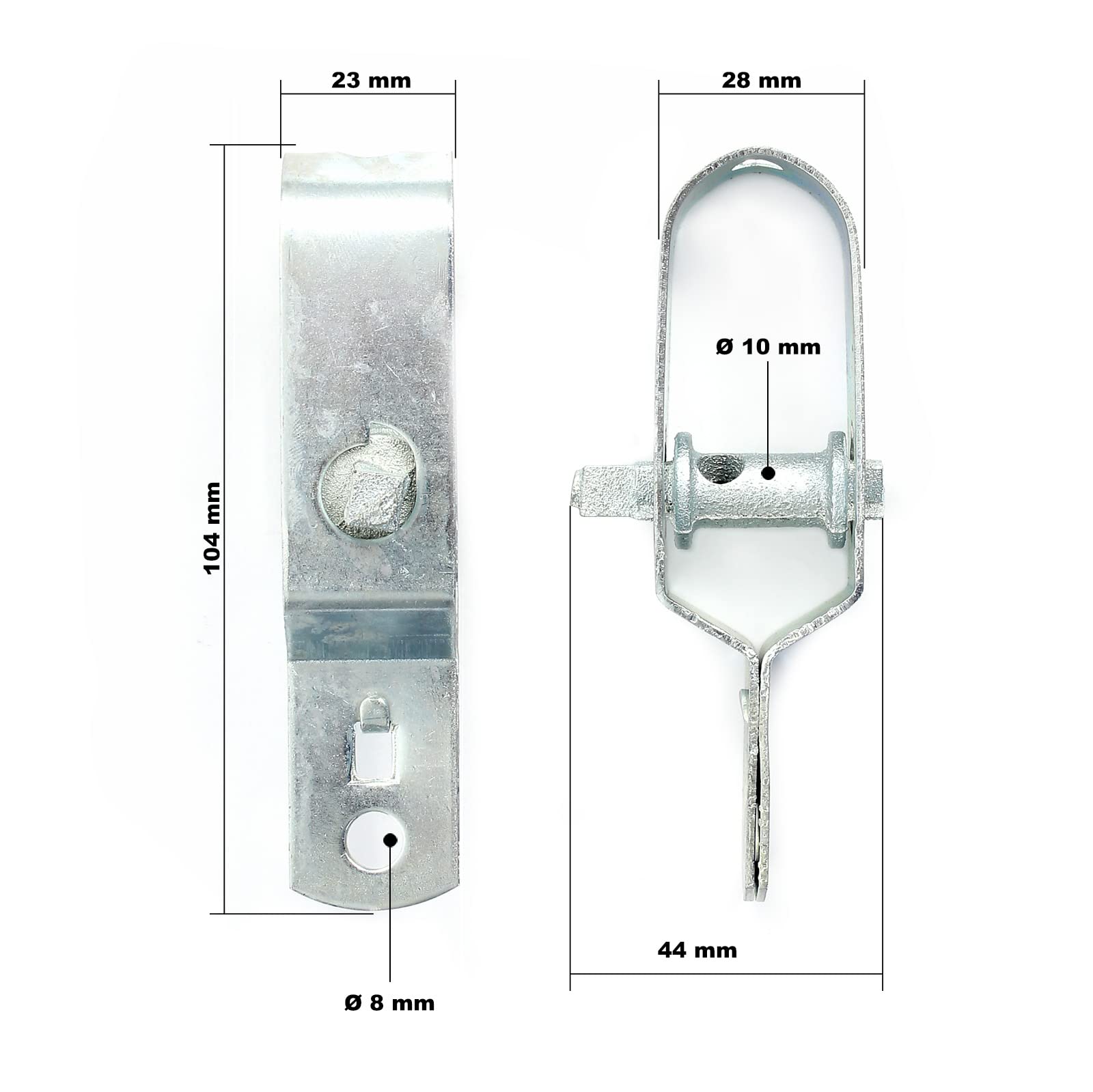 Wiltec tenditore filo zincato set 10 pezzi recinzione fino 4 mm