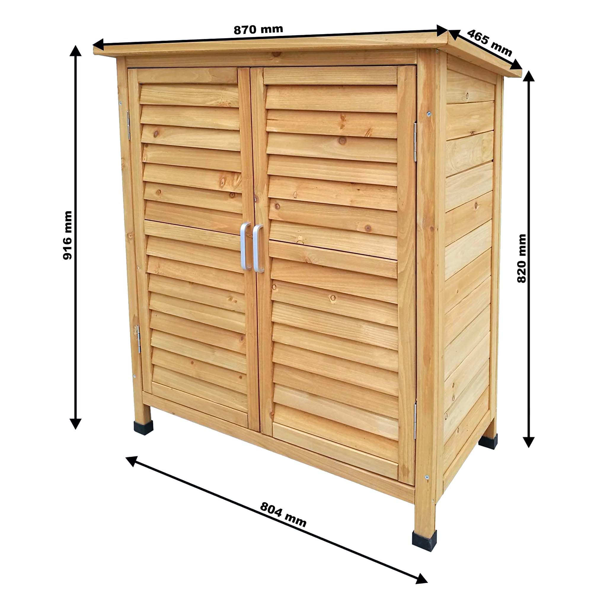 Wiltec Armadio da Giardino 2 Ante 870x465x916 mm Modello 9