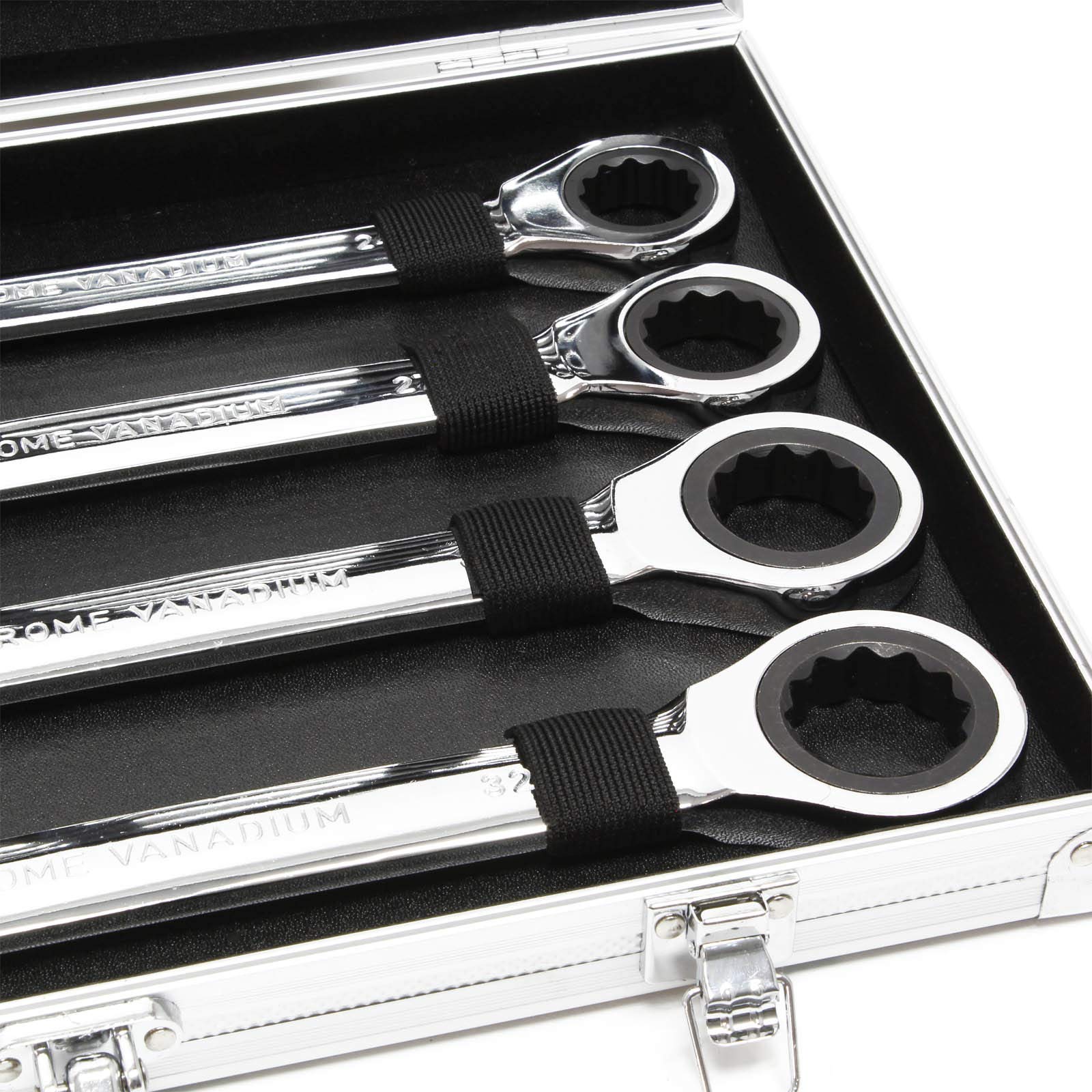 Wiltec Set 22 Chiavi Combinate a Cricchetto 6-32 mm in Valigetta