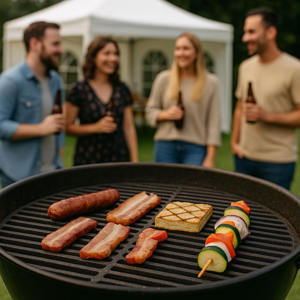 Wiltec Griglia Barbecue Ghisa Rotonda 54,5 cm Smaltata