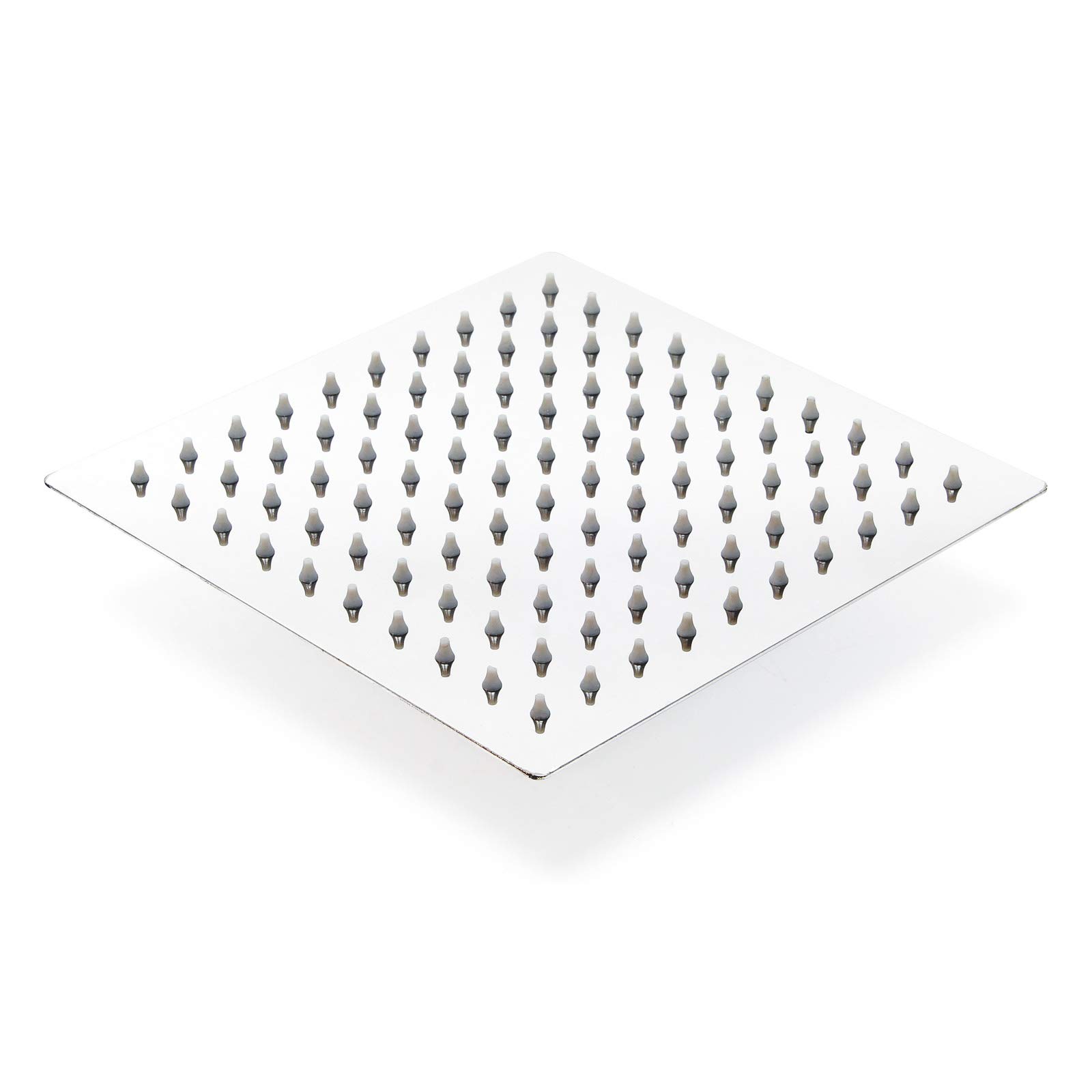 Wiltec Soffione Doccia Quadrato 40x40 cm Effetto Pioggia Inox