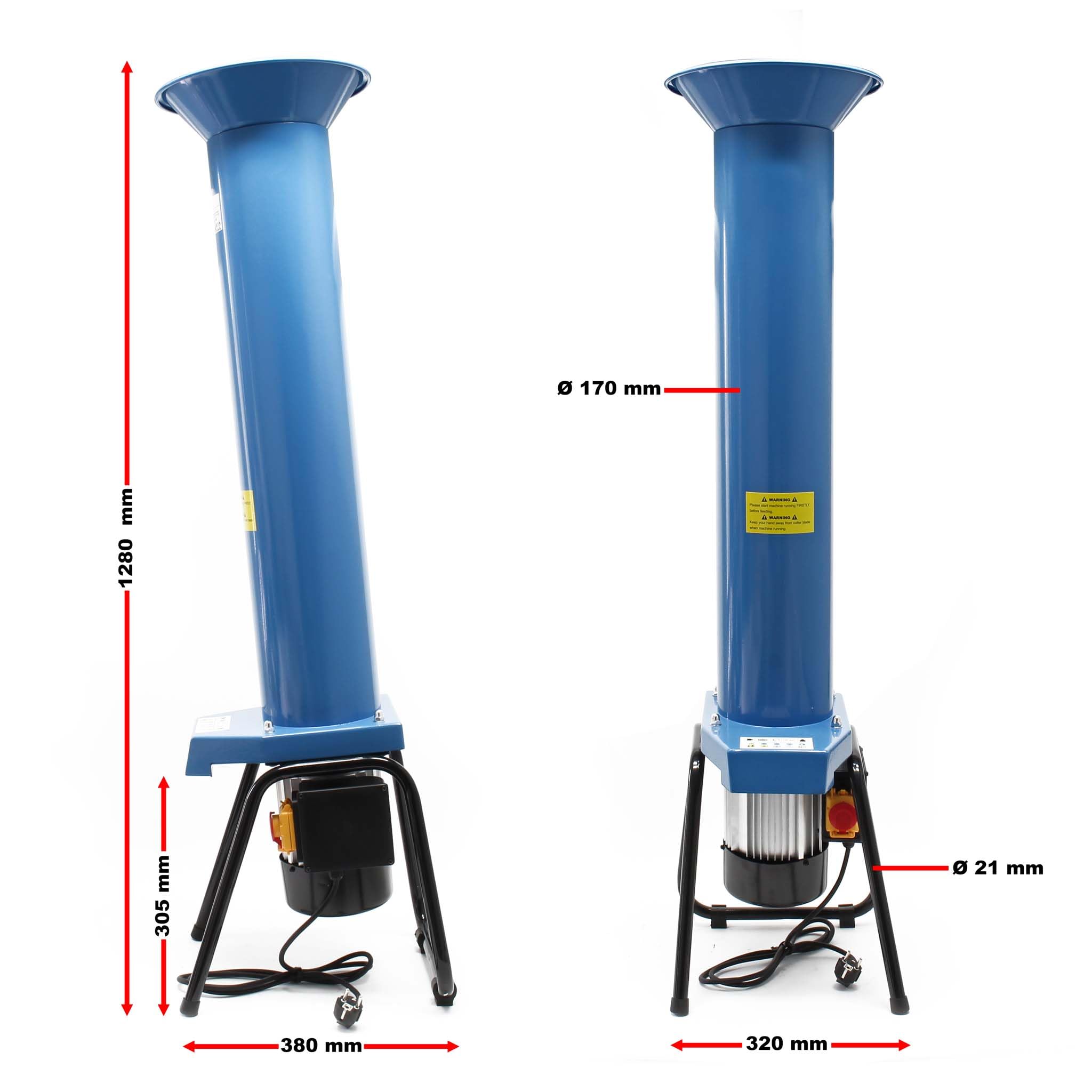 Wiltec macina frutta acciaio 1100W 1000 kg/h mulino