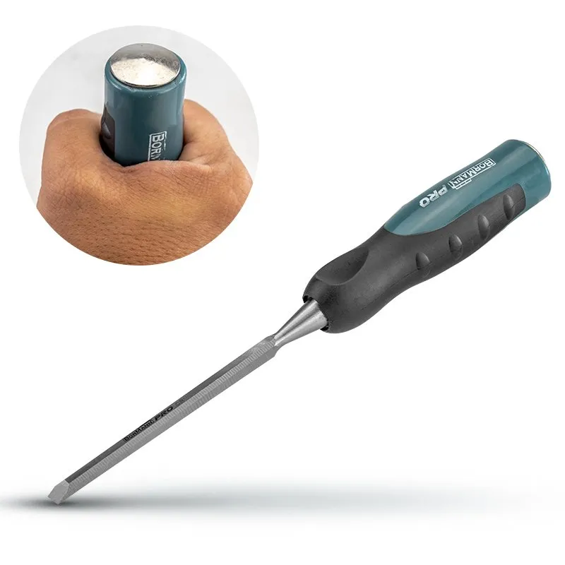 Bormann Pro scalpello legno CrV 6mm manico TPR