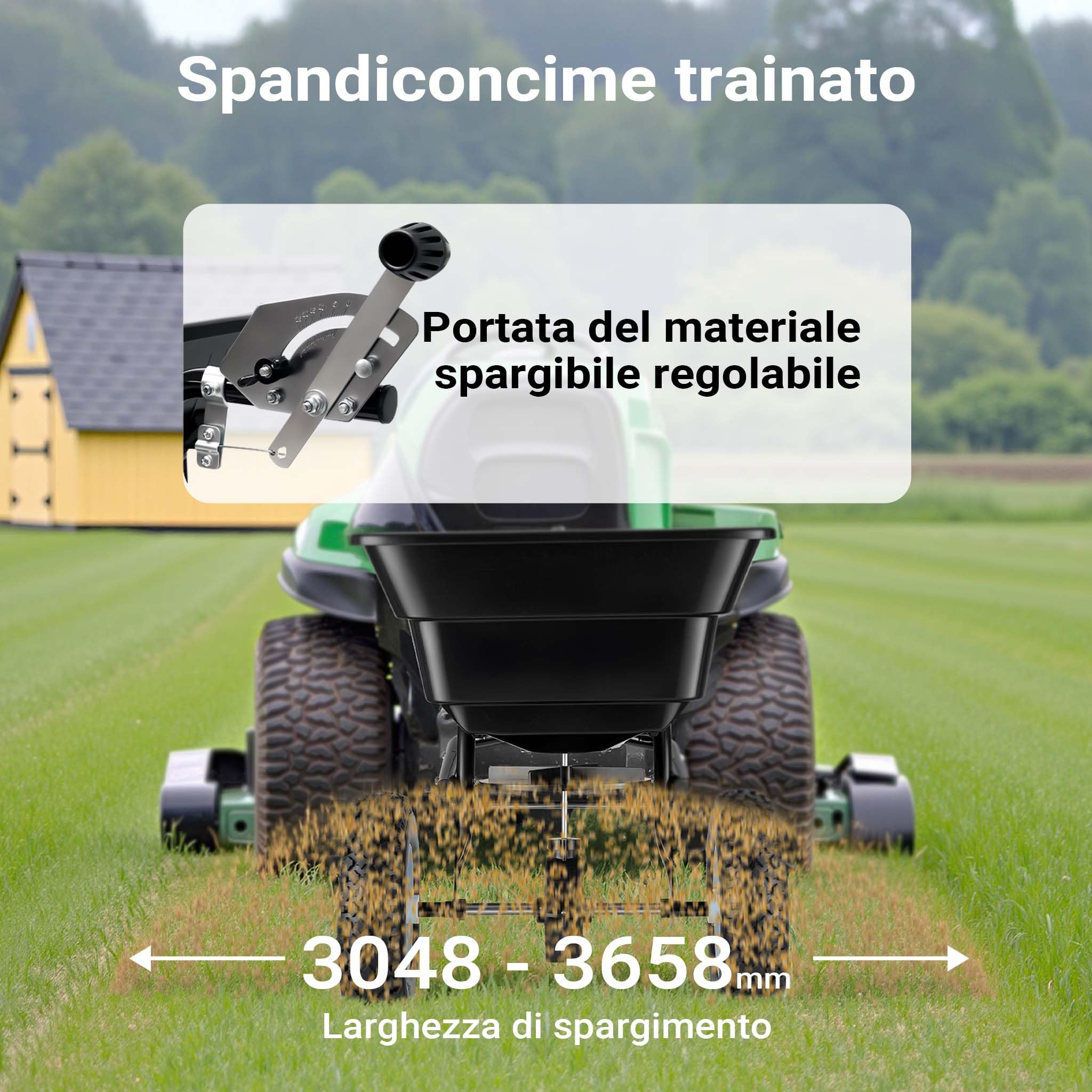 Wiltec GT1507 Carrello Spandiconcime Trainato 29L