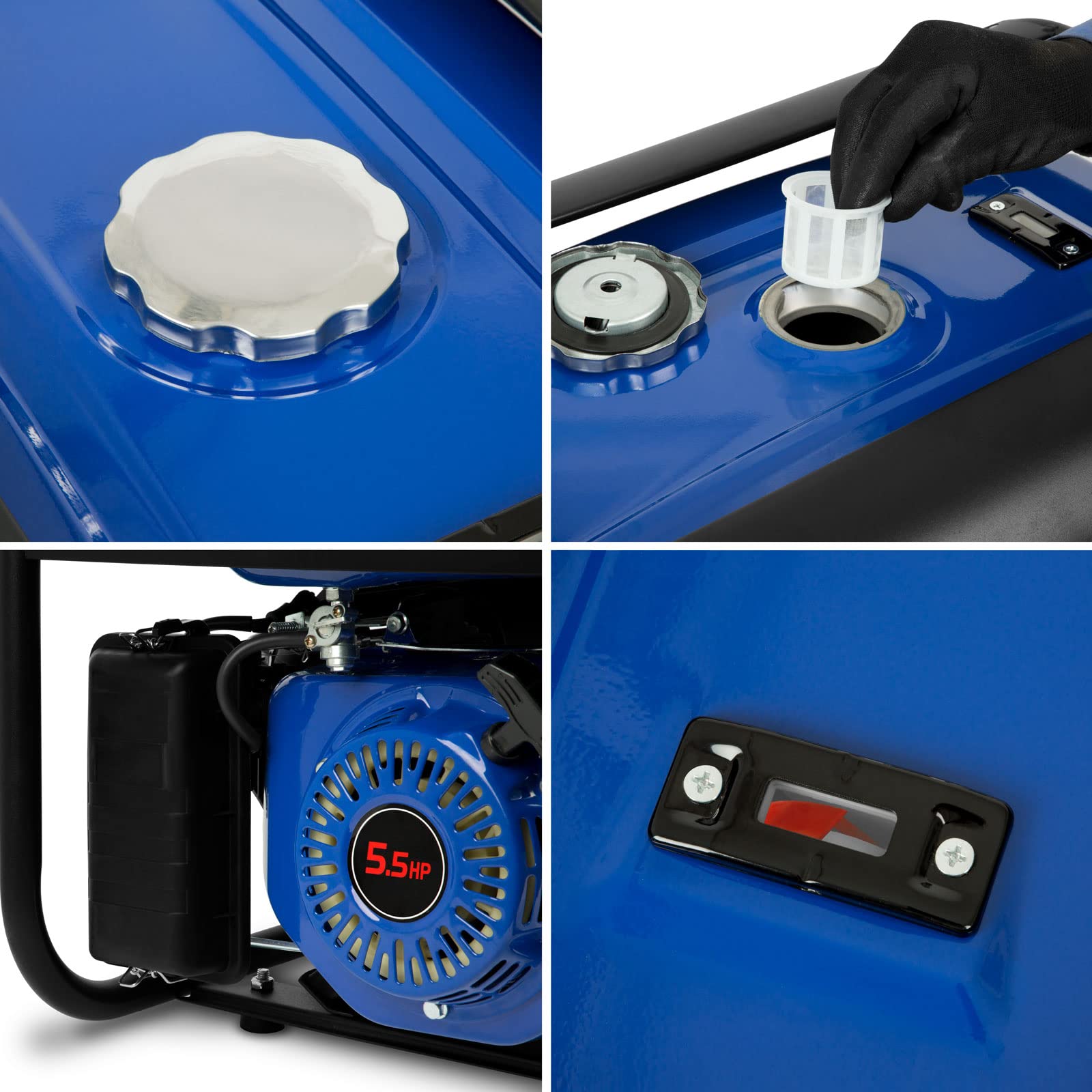 EBERTH Generatore Corrente 2200W Benzina AVR 15L