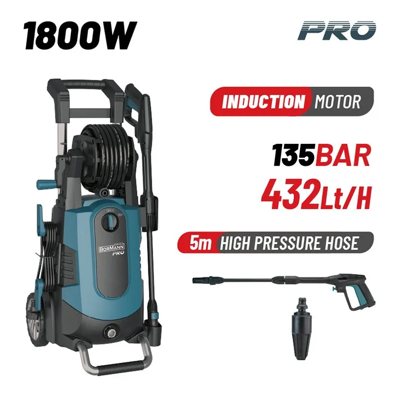 Bormann Idropulitrice 1800W 135 Bar 432 L/h