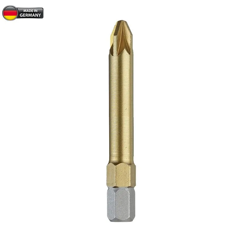 Bormann inserti PZ 50mm TiN 10 pezzi attacco 1/4
