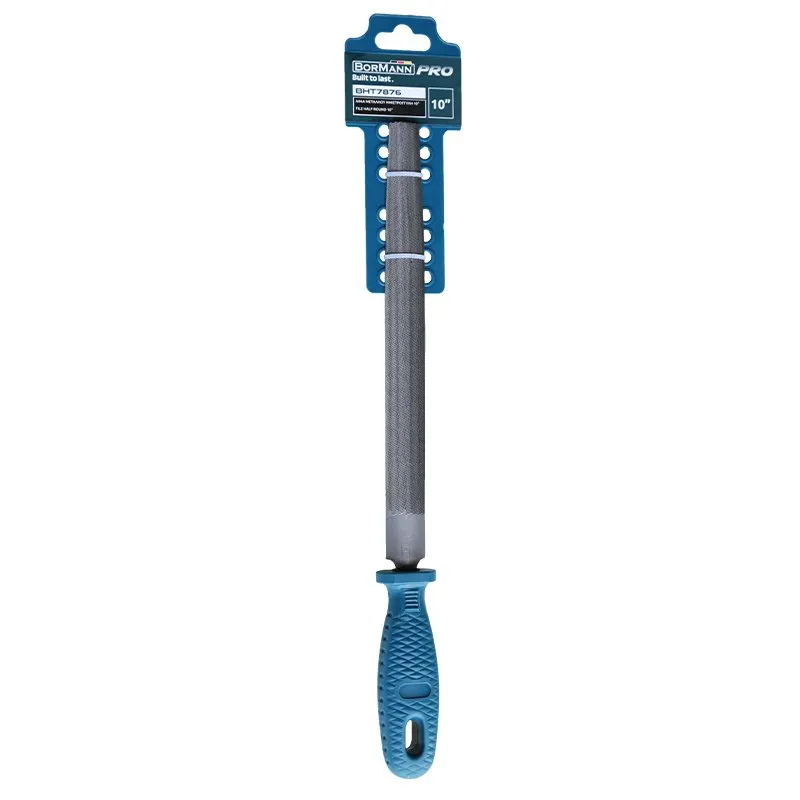 Bormann lima mezzotonda 10" acciaio per ferro legno