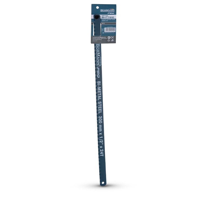 Bormann lama seghetto bimetallica 300 mm 24TPI 3 pezzi