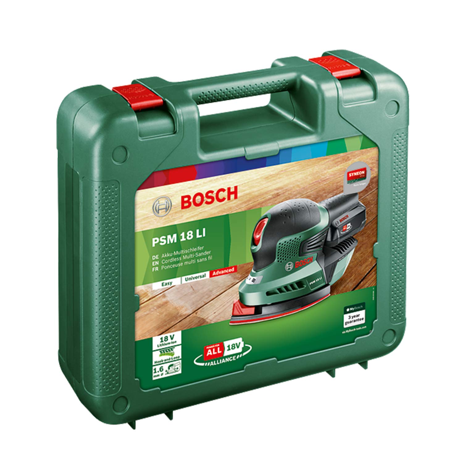 Bosch PSM 18 LI Levigatrice Palmare 18V con Batteria 2,5Ah