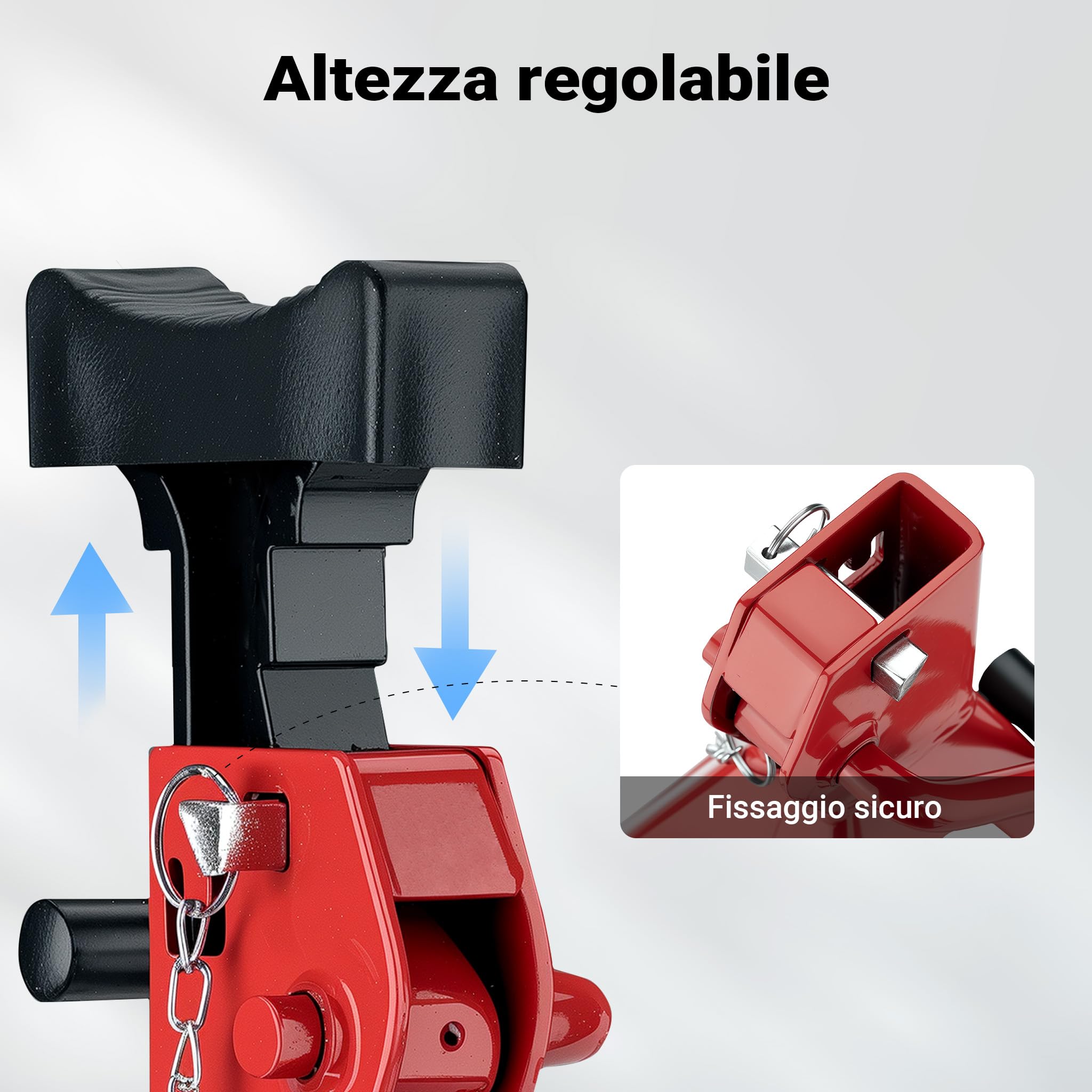Wiltec cavalletti auto 6t set 2 pezzi 39-60,3 cm con perno