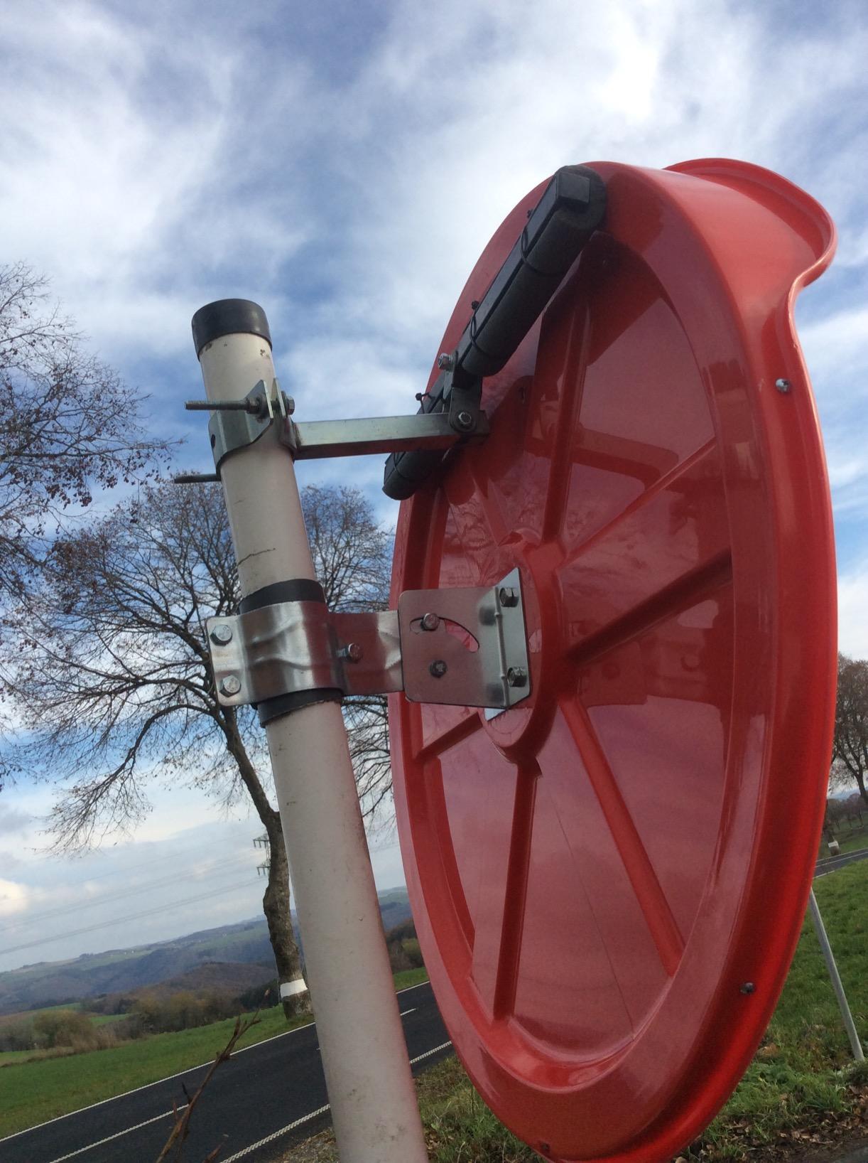 Wiltec Specchio Parabolico Traffico 80 cm da Esterno